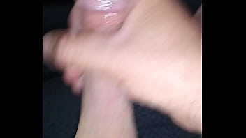 Jerking my cock til I cum on my feet