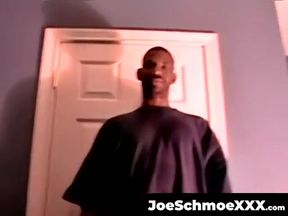 JoeSchmoeXXX.com - Big cocked black dude serviced by mature cock loving gay mouth