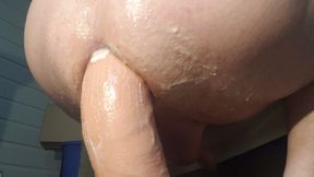 Ride my huge 15 inch king cock dildo after work
