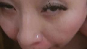 Asian Hotwife Slut Gets Cum In Mouth