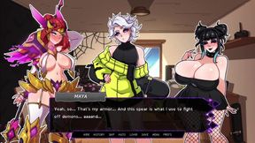 Futanari outfit on display Audrey Violet surprise threesome big cock