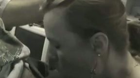 Horny colleague sucks my dick till it explodes with cum on her face
