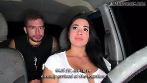 Slutty Silvana Lee gets wrecked by Brian Evans' stiffy in the car's dark depths