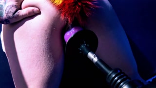 Fuck Machine while Getting Throatfucked