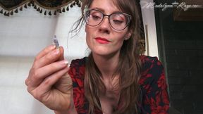 Shrink you down for slouch socks Pt II 4K- Your Giantess Boss Madalynn shrinks you down again and teases you with her dirty slouch socks