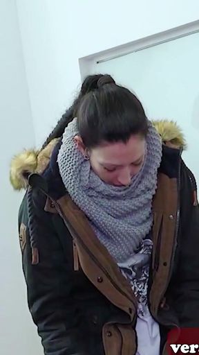 Powerful moment from "German real couple try risky anal fuck in office and get almost caught"