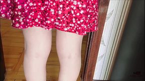 Ladyboy Dick Handless Smooth White Thighs