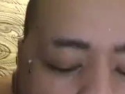 Split tongue goth slut sucking your cock POV