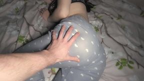 [pov] up, step sister s seductive ass - amateur blowjob