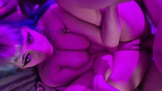 Goth Girl Barley Fits Big Dick in Tight Pussy - RoseLunar