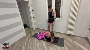 Fit Milf Receives Expert Training from Young Personal Trainer in Intense Workout Session