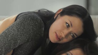 Girl stood up for Valentine's Day has lesbian sex with a friend