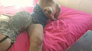 SEE THROUGH BLUE DRESS EBONY STRIPPER Reality Porn Pussy Licking and Clit Sucking