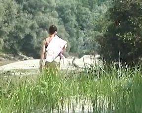 Hot Masturbation by the River