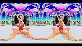 vr180 mmd noel dance 3d hololive