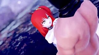 【MMD R-teenie SEX DANCE】HOT BIMBOS RIDE ON HUGE PENIS INSANE CHOCOLATE激しいセックス[MMD R-18]