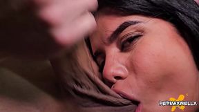 Latina housewife's big booty gets double penetrated in threesome