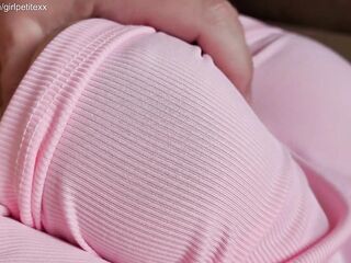 Rubbing Large Butt Stepsister in Cute Pajama