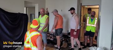 Construction Worker Gangbang!