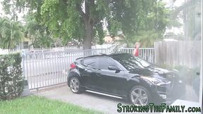 Taboo teen rides stepdad