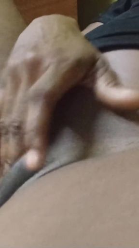 Rubbing Fingering My Pink Black Pussy Moaning Orgasms