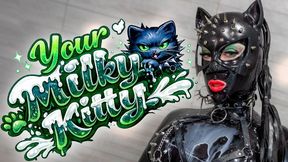 Little Kitten in Latex Craves Milk