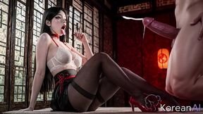 i completely broke the pride of this arrogant korean bitch, ruthlessly wrecking her tight ass with my powerful thrusts [ai]