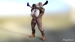 Teen Titans - Ravin Anal Fucked by Huge Tattooed BBC African Man