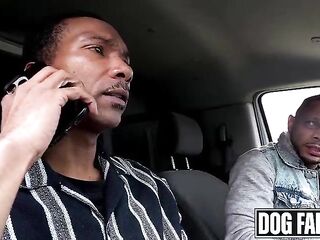 DOGFART - Lascivious Blond Girlfriend Summer Kline Shares Herself with 2 Large-Dicked Bodyguards