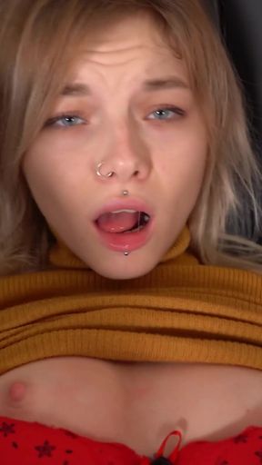 Karneli Bandi got a dick in a box and tried it in her tight ass