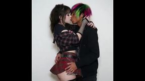 Amateur college girl tries anal for the first time in a sexy outfit.