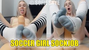 Soccer Girl Sockjob
