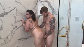 Hot Tub Fuck and Shower Creampie