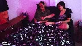 She lost a bet playing video games and had to suck me off, but ended up fucking me.
