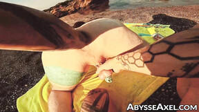 Hot Axel Abysse arched his back as he welcomed the raging fists into his gaping