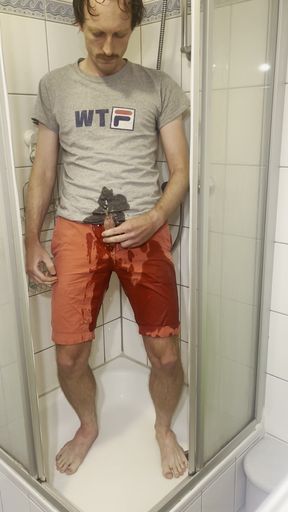 Wetting myself in the shower