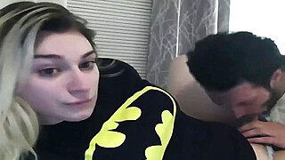 TRANNY SHEMALE TRANSEXUAL DUDE SUCKING a BEAUTIFUL BLONDE SHESHAFT