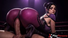 i tamed this wild and fanged vixen mileena, flipping her on all fours and fucking her tight juicy ass hard [ai]