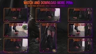 New Year Bootjob, Fully Dominated by my Black High Sexy Heels