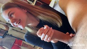 Handjob Between Shooting Backstage Behind the Shooting