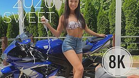 Zuzu Sweet In Washes Your Motorcycle And Then Takes Care Of Your Cock