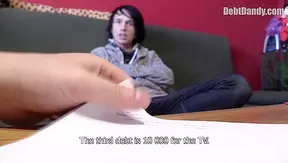 POV ~ Long-Haired Twink Owes a Blowjob, Gets Fucked Instead - Debt Dandy