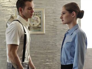 Blond Secretary Freeze Screwed - Tiffany Tatum Creampie Cum in Throat Time Sto...