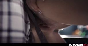 Gamer Girl’s Gushing Transformation Futa Trojan Blows Her Load FULL Blonde Facial
