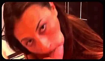 Teen Brunette Lora Gets a Hard Blowjob with a Big Cock