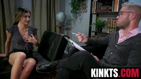 Dominant athletic Wolf Hudson hard fucks petite trans Andylynn Payne