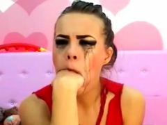 Crazy Deep Throat Webcam Girl Uses Sex Toys