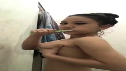 Malay horny take shower before masturbation