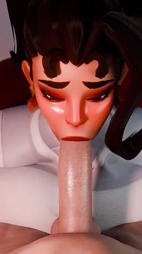 Overwatch Vendetta Sloppy Blowjob POV 3D Animation Rule34