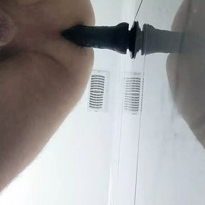 Bathroom BBC ass pumping